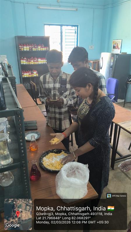 Herbal Gulal  made by Science department